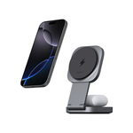 Aukey MagFusion L Qi2 2-in-1 Foldable Magnetic Wireless Charging Station - Black - LC-MC211
