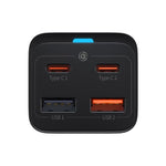 Baseus GaN3 Pro Desktop Powerstrip AC+2U+2C 65W EU – Black (Includes Baseus Xiaobai Series Type-C to Type-C 100W Cable 1m)