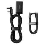 Baseus GaN3 Pro Desktop Powerstrip AC+2U+2C 65W EU – Black (Includes Baseus Xiaobai Series Type-C to Type-C 100W Cable 1m)