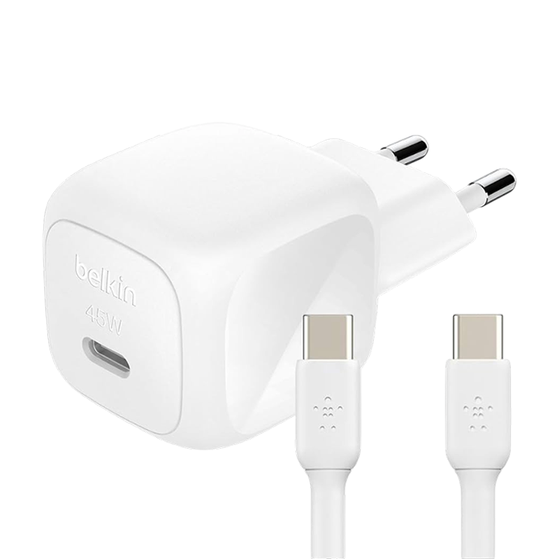 Belkin BoostCharge Compact USB-C Wall Charger 30W + USB-C Cable