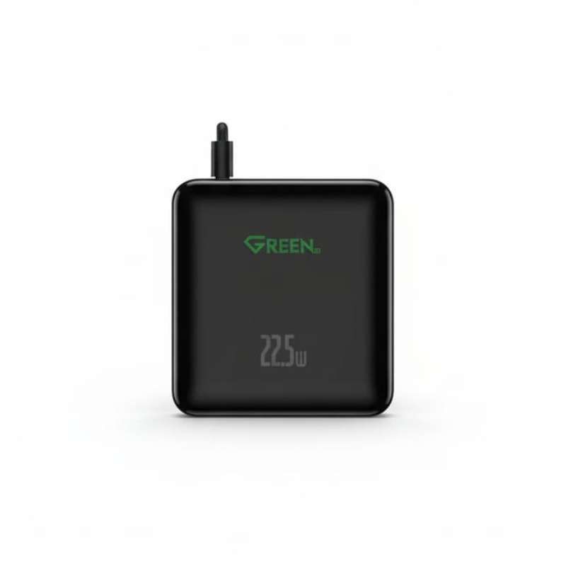 Green Portable PowerBank 10000Mah GE-PBF027 - 22.5w Black