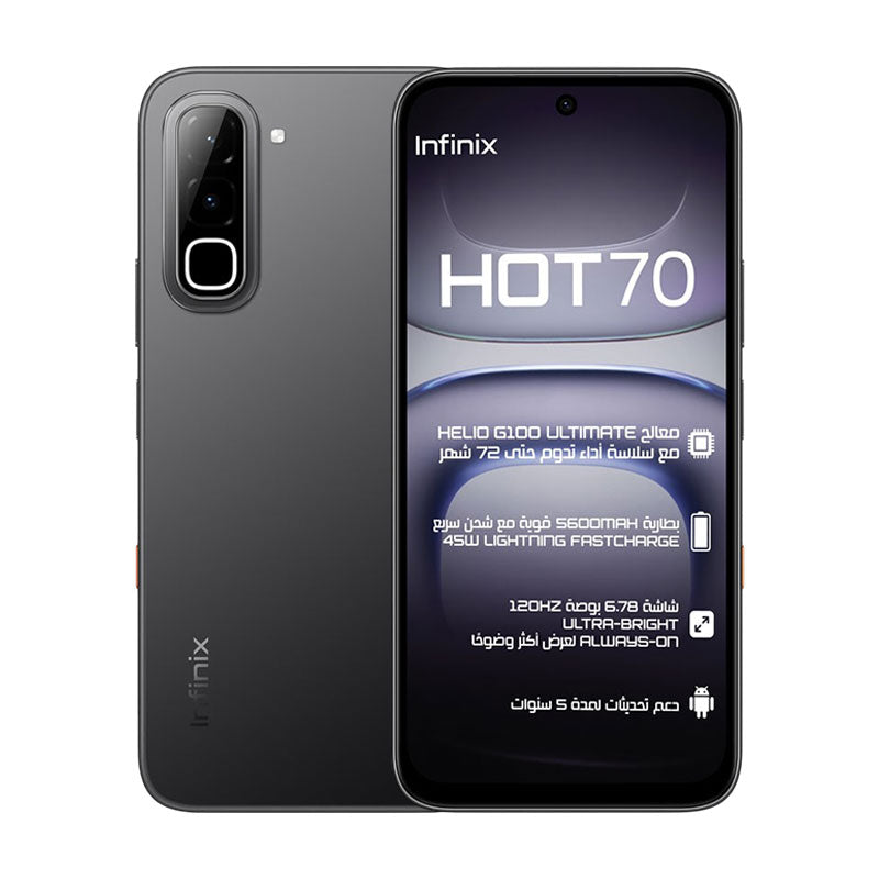 Infinix Hot 70 - 128GB Storage - 4GB RAM - 4G Connectivity -Night Pulse