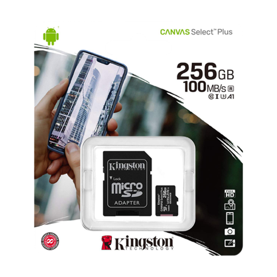 Kingston Memory Card 256GB 100MB/S (Warranty)