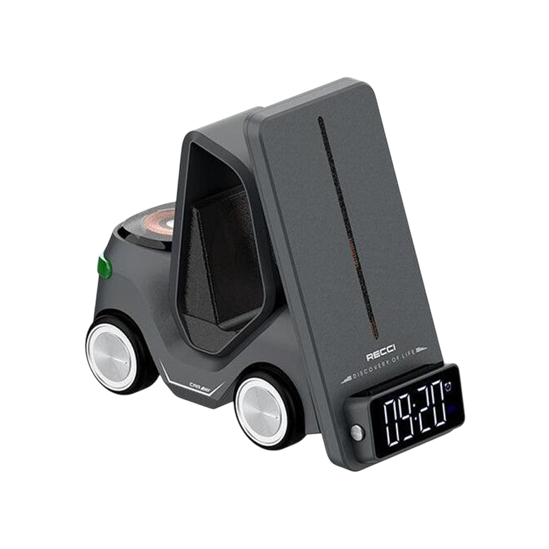 Recci RCW-37 Cruiser 5-in-1 Wireless Charger - Gray