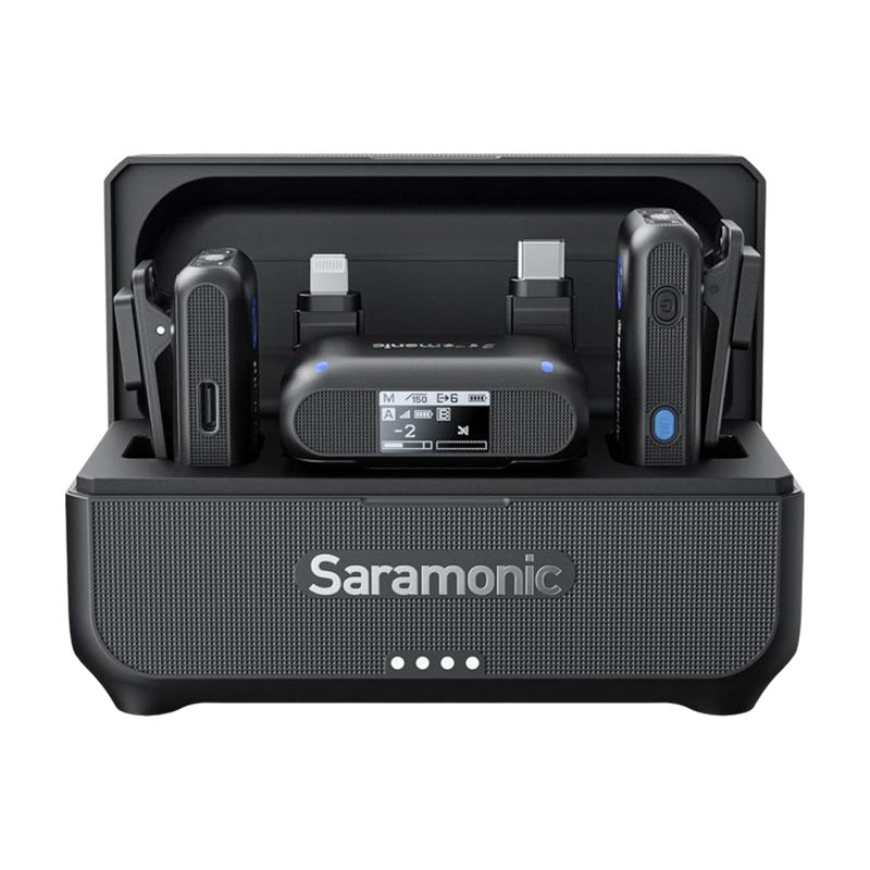 SARAMONIC BLINK500B2+ 4-IN-1 WIRELESS MICROPHONE SYSTEM BLACK