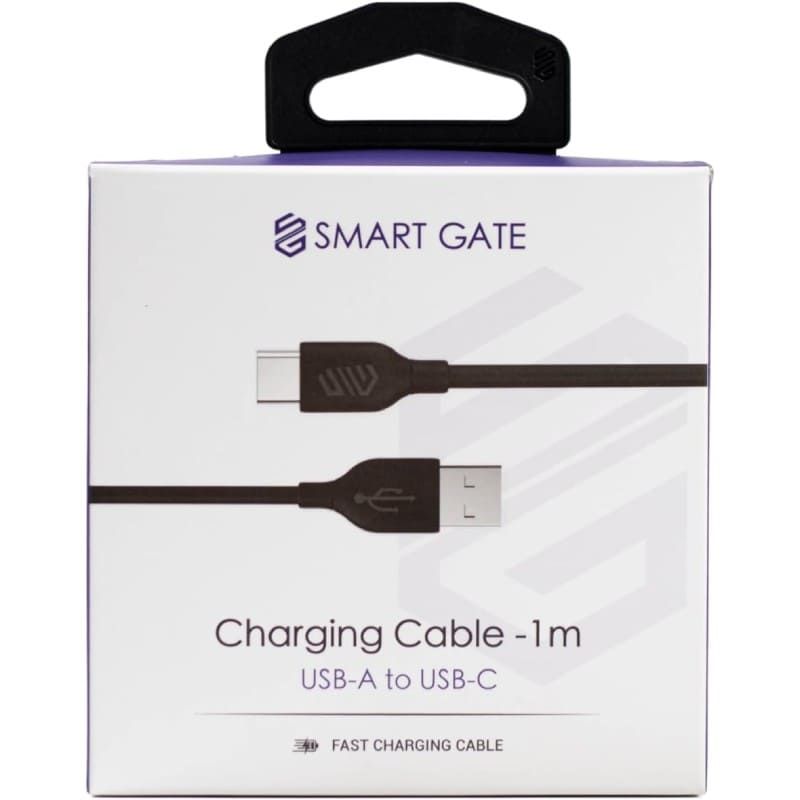 Smart Gate USB-A to USB-C Cable 1M - Black