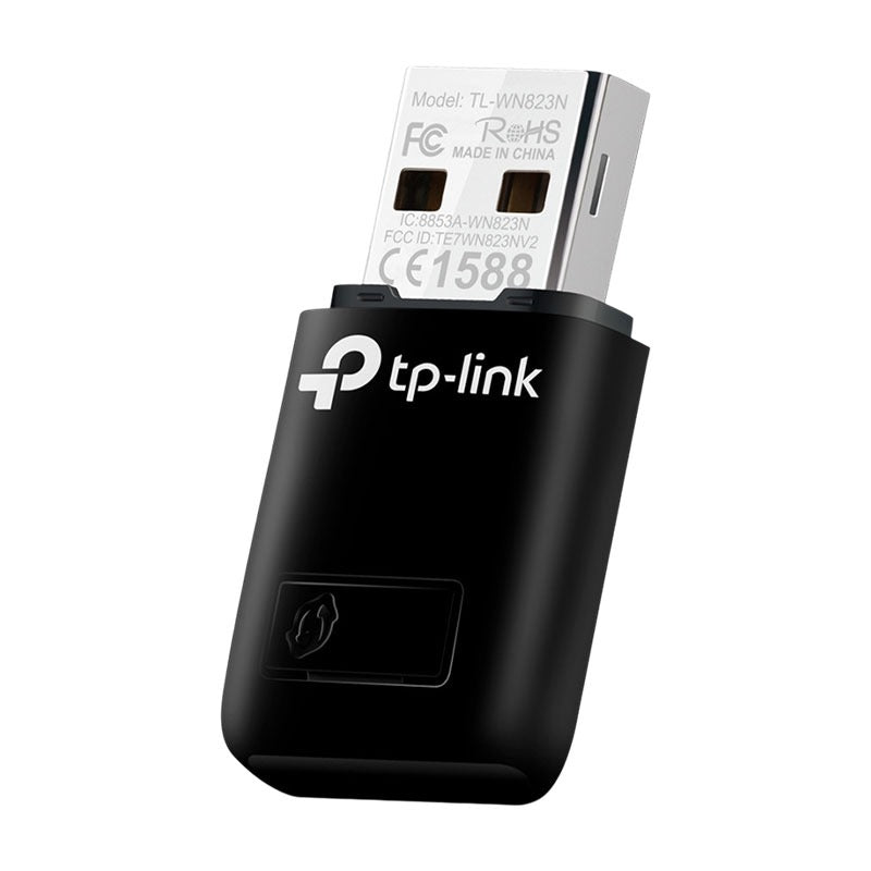 TP-Link - WN823N 300Mbps Mini Wireless N USB Adapter Dongle  - Black