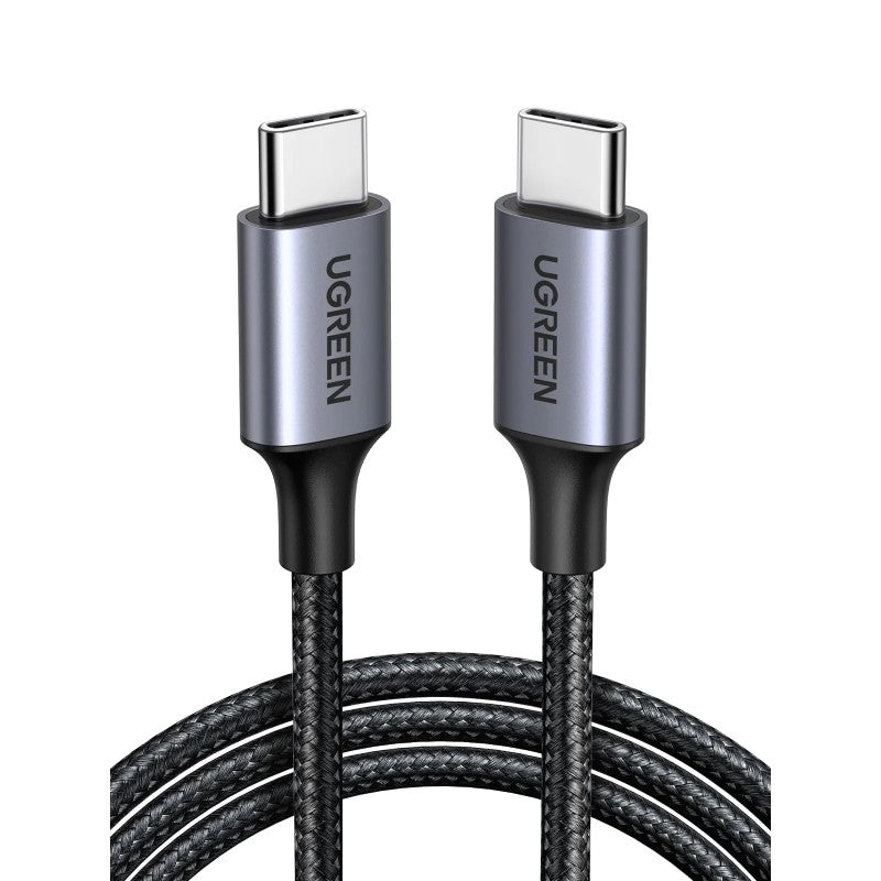 UGREEN USB-C to USB-C ROUND CABLE (60w) Braided BLACK 