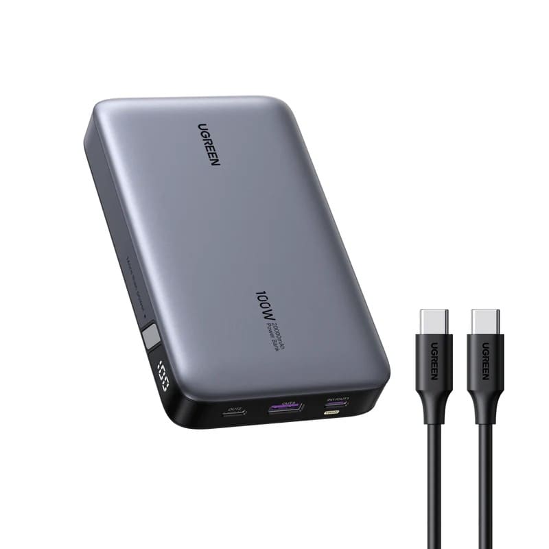 UGREEN Nexode Power Bank - 20000mAh 100W - 3-Port Fast Charging - PB720 