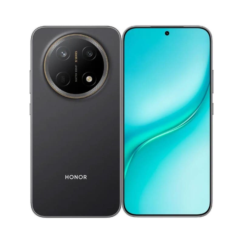 HONOR X9e Pro 5G smartphone in Midnight Black, featuring 256GB storage and 8GB RAM