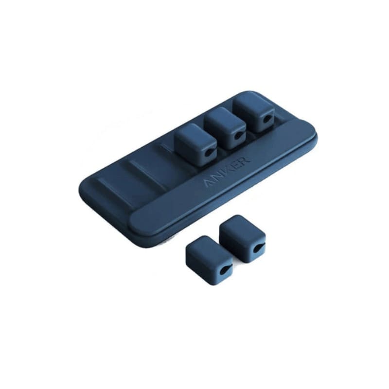 Anker A8891H31 Magnetic Cable Holder, Desk Cable Organizer, Strong Magnet - Blue