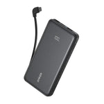 Anker Zolo Power Bank 20000mAh 22.5W Fast Charging with Built-in USB-C Cable (A110EH11) - Black