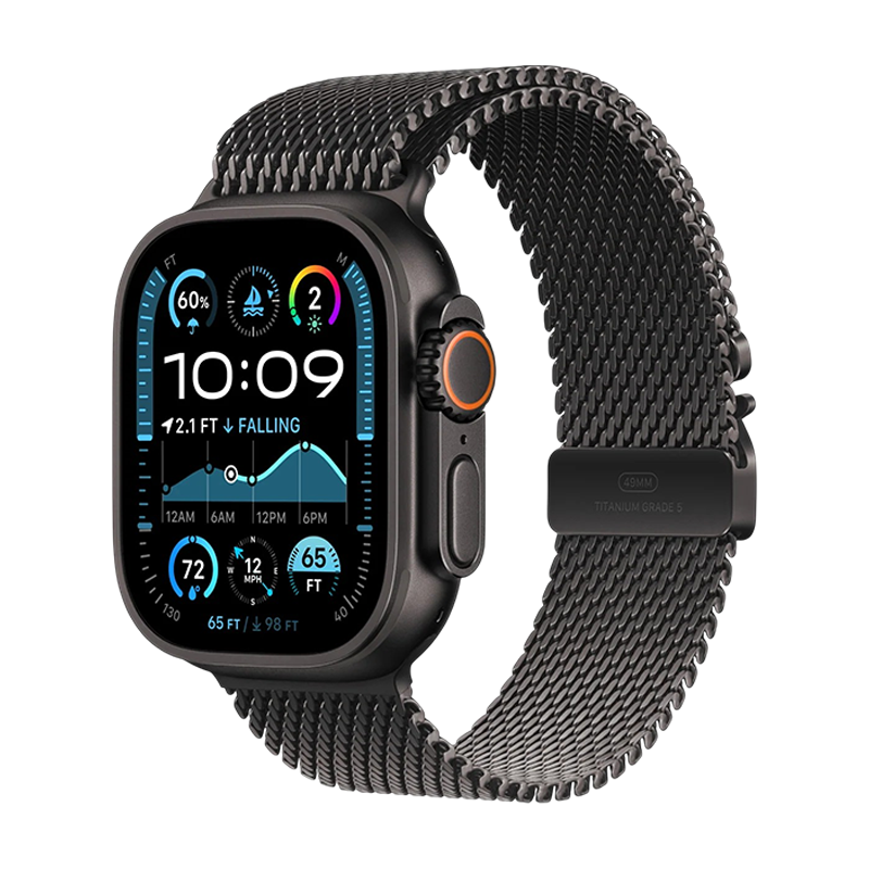 Apple Watch Ultra 2 GPS + Cellular Titanium Black Case with Milanese Loop