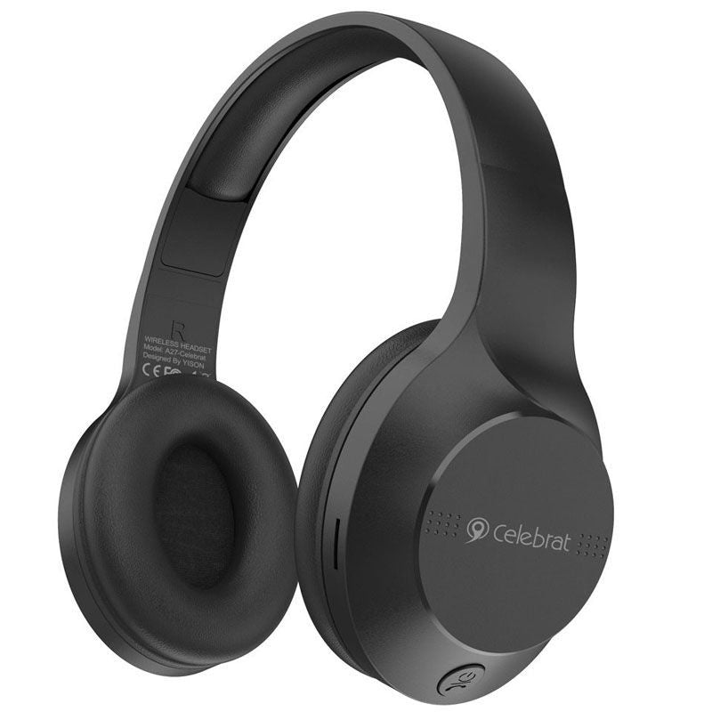 Celebrat A27 Wireless Bluetooth Headphone - Black