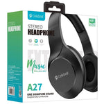 Celebrat A27 Wireless Bluetooth Headphone - Black