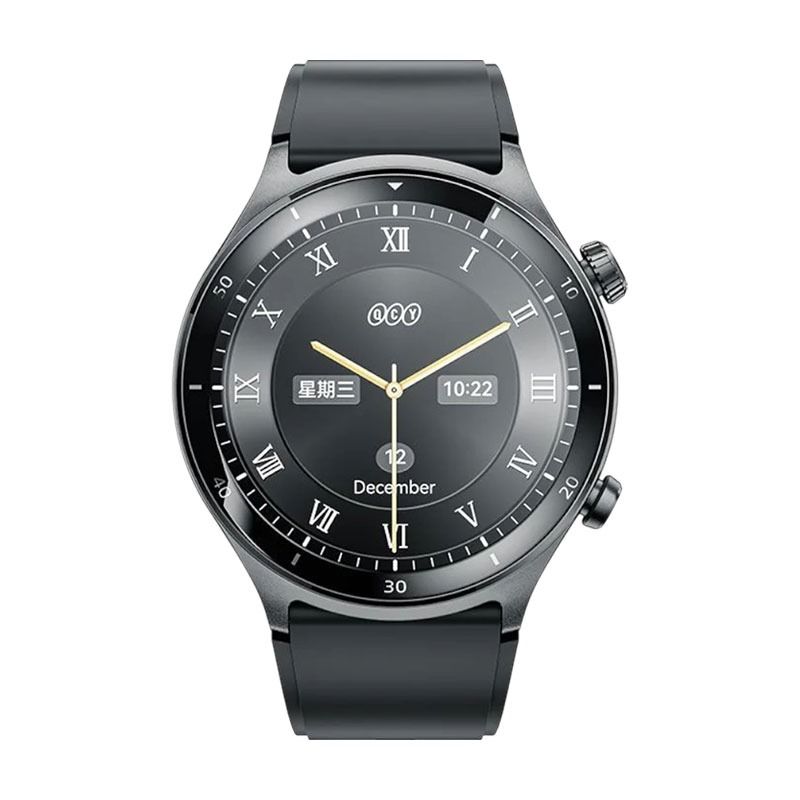 QCY Smartwatch GT Active , 1.43 Inch Amoled , BT Call Watch - Black