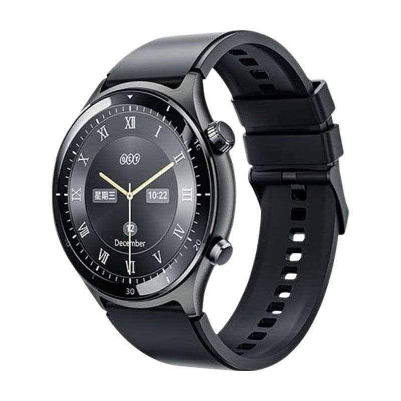 QCY Smartwatch GT Active , 1.43 Inch Amoled , BT Call Watch - Black