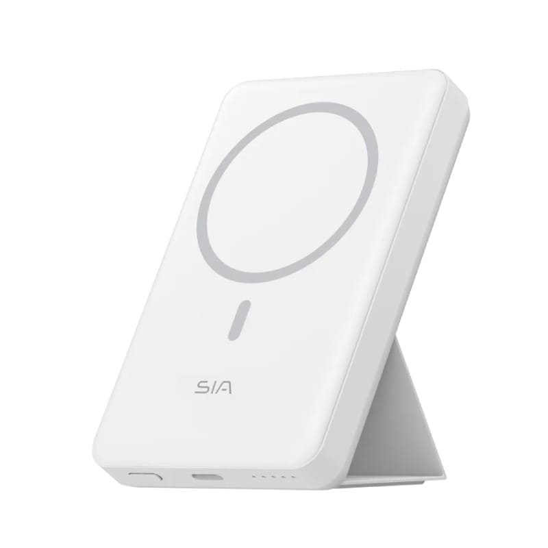 SIA PB2001 Wireless Power Bank 10000mAh 20W PD + 15W Wireless with Holder - White