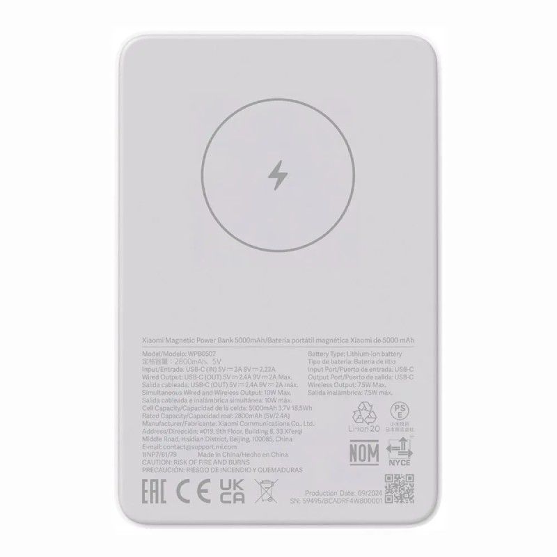 Xiaomi Magnetic Power Bank 5000mAh - Slim - MagSafe