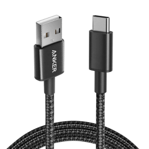 Anker Nylon Cable Usb-A TO Usb-C 6 ft Braided B2B A8173H11 - BLACK|iQ-Store