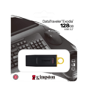 Kingston Flash 128GB Datatraveler Exodia USB 3.2 DTX (warranty) | IQ-Store