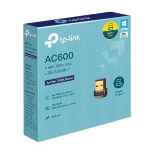 TP-Link Archer T600U Nano AC600 Nano Wireless USB Adapter - Black
