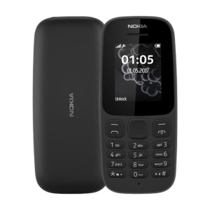 نوكيا 105 TA-1034، ثنائي الشريحة، اتصال 2G - فحمي